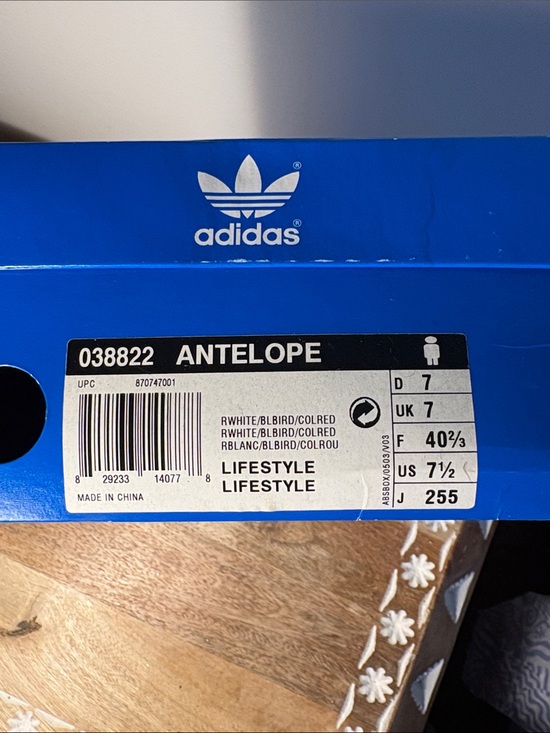 Adidas Antelope Sneakers 7.5 men New in Box